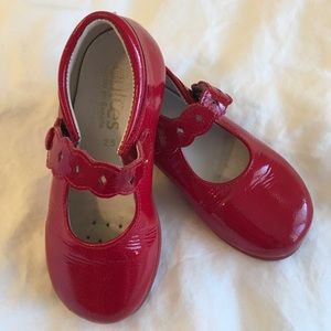 Girls - Dulces Red Leather Shoes - EU size 25